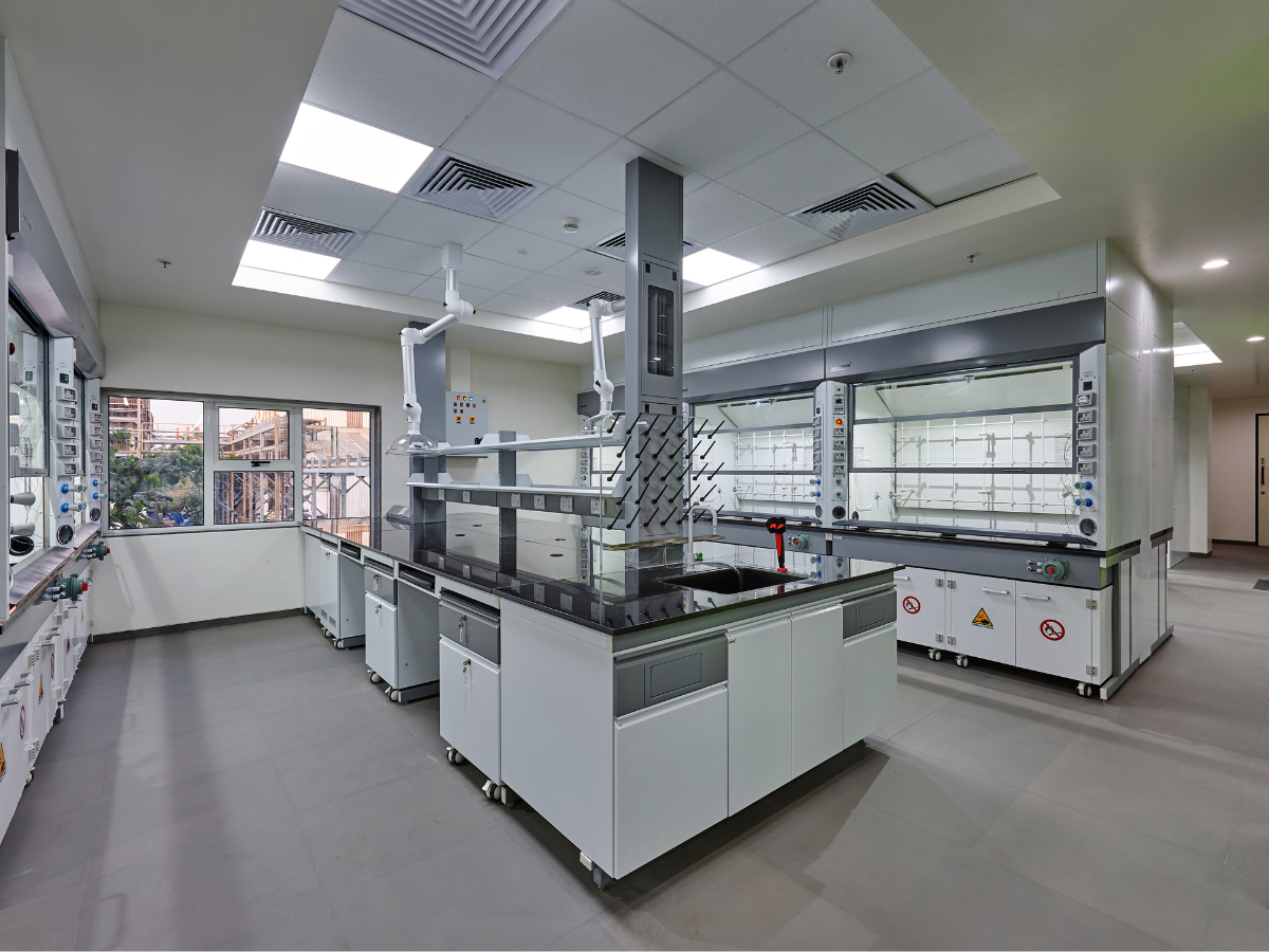 Chemical Engineering Company, Ambernath, Thane - Lab Granite Tables, Eye Wash Showers, Fume Hoods, Pegboards, Sport Extractors