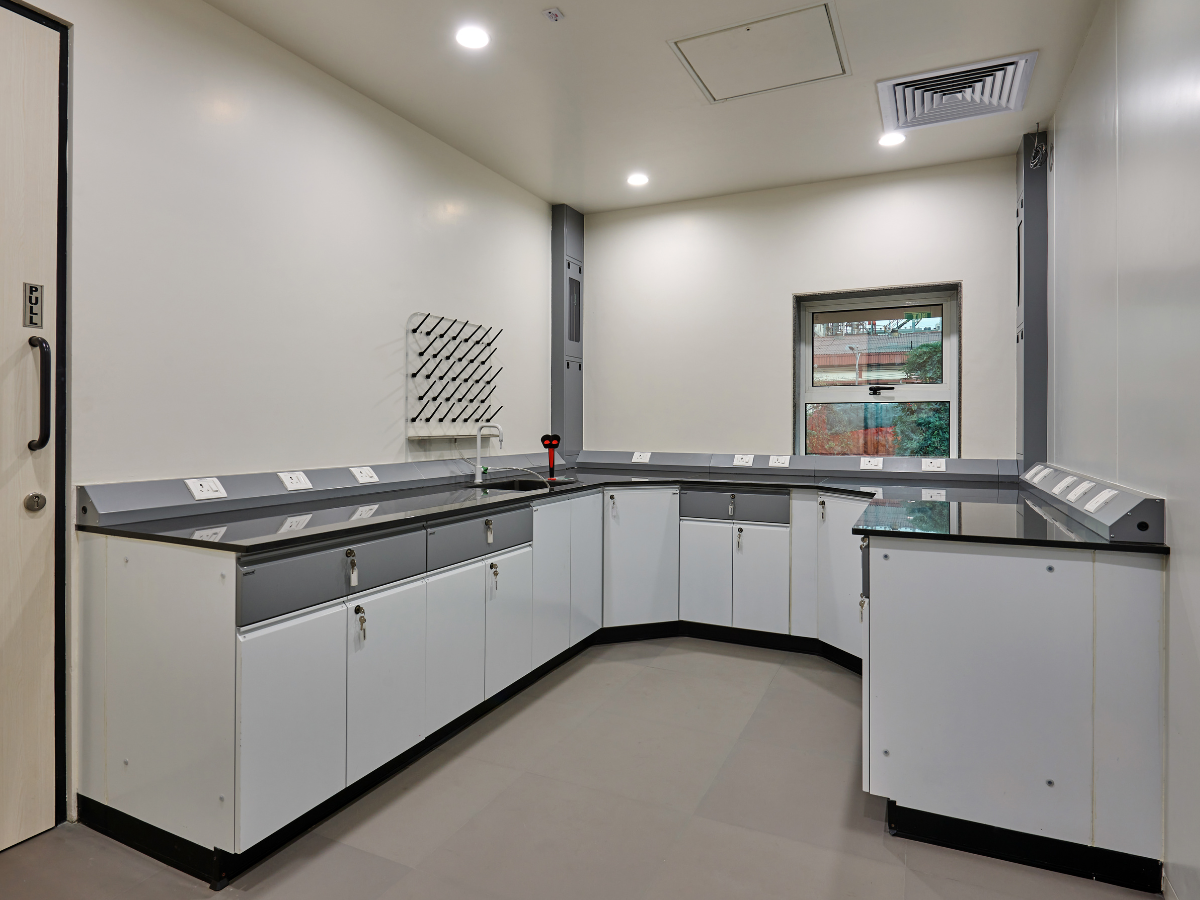 Chemical Engineering Company, Ambernath, Thane - Lab Granite Tables, Eye Wash Showers, Pegboards, Taps