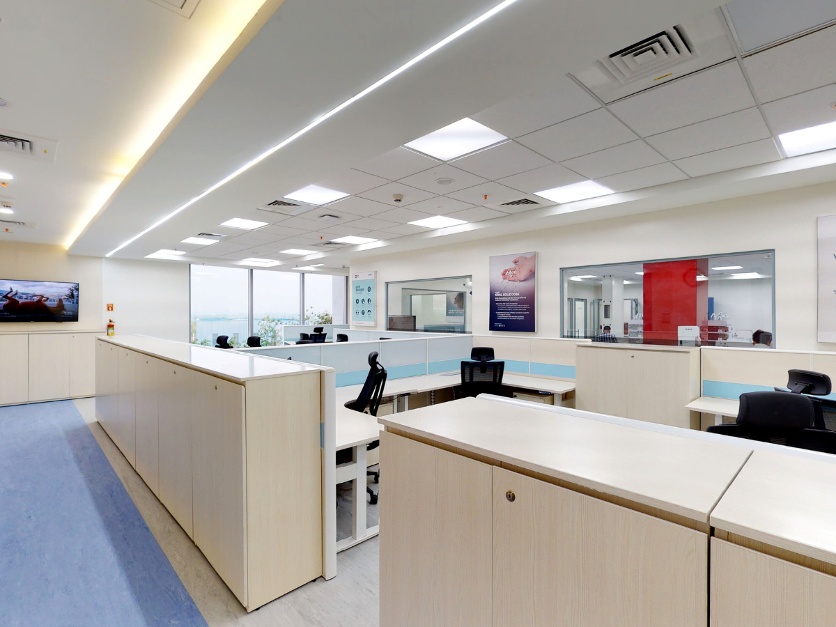 Office Area - Biopharma Company - Turnkey laboratory construction by ScienceByDesign