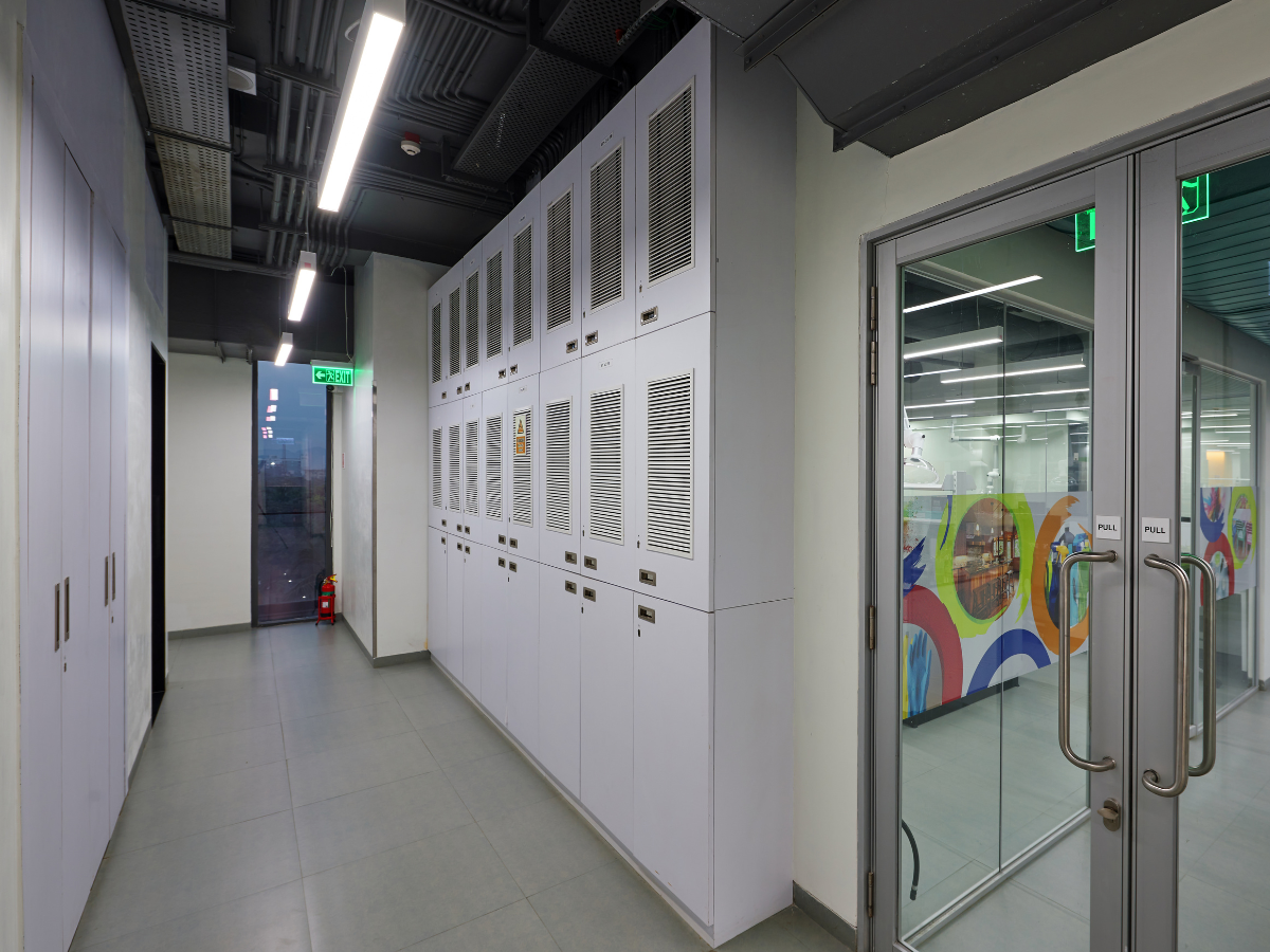 Specialty Chemical Company, Juinagar, Navi Mumbai - Lab Entrance Exit - Turnkey Lab Design and Construction by SbyD