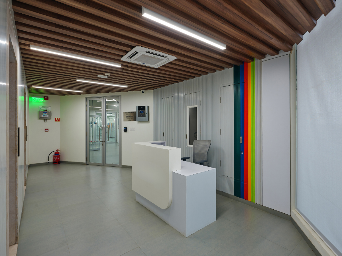 Specialty Chemical Company, Juinagar, Navi Mumbai - Office Entrance - Turnkey Lab Design and Construction by SbyD