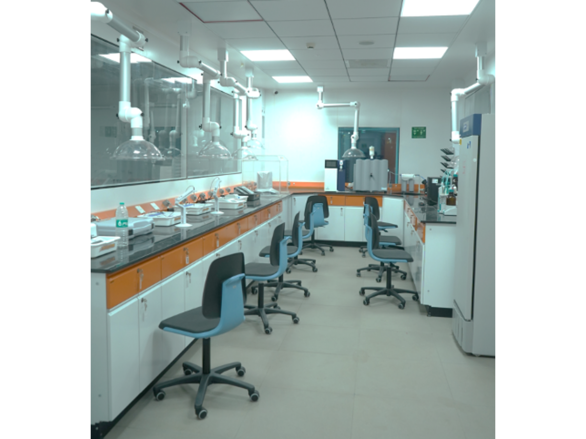 Specialty Chemical Company, Kutch, Gujarat - Lab furniture, spot extractor - Turnkey Lab Design and Construction by SbyD