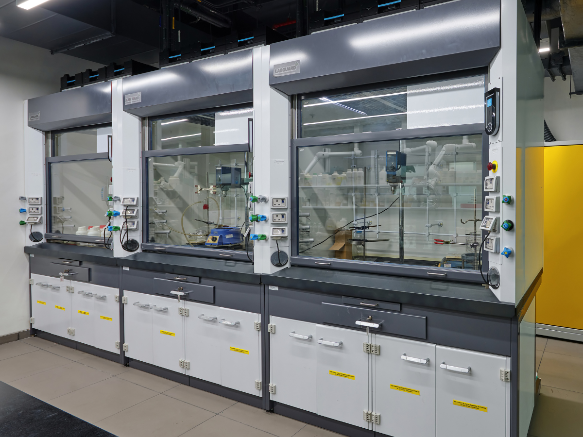 Specialty Chemicals Company, Juingar, Navi Mumbai, Maharashtra - Eka fume hoods - Turnkey Lab Design and Construction by SbyD