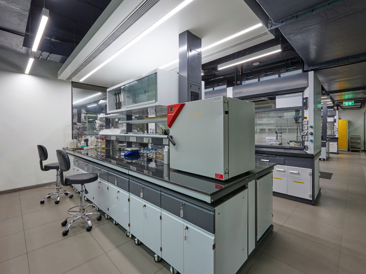 Specialty Chemicals Company, Juingar, Navi Mumbai, Maharashtra - lab furniture - Turnkey Lab Design and Construction by SbyD